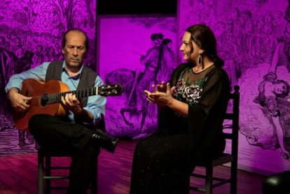 Paco de Lucía y La Tana, en su número <i>Antonia,</i> de <i>Flamenco, flamenco.</i>