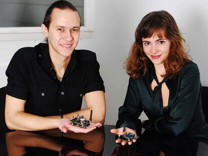 David Gascón y Alicia Asín, ingenieros de Libelium.