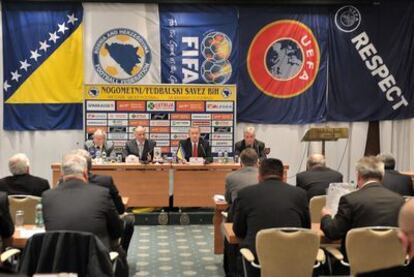 Asamblea de la federación bosnia, el pasado martes 29 de marzo.