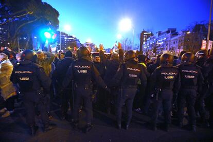 Thousands of taxi drivers took part in the protest.