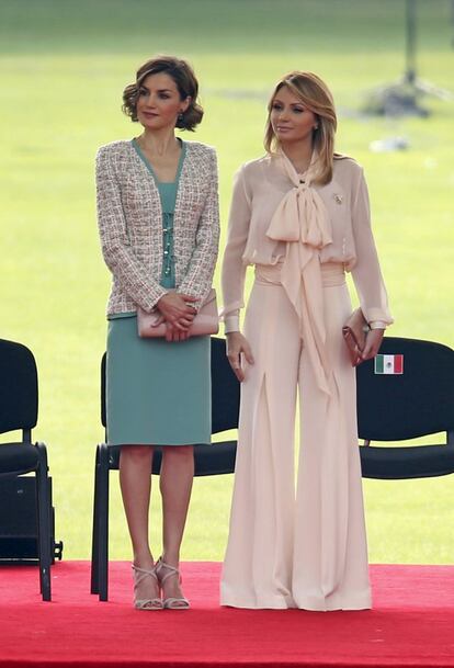 El rey Felipe y la reina Letizia, durante su visita oficial México, en junio 2015.