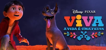 Pôster promocional de 'Viva - A vida é uma festa!', que fora do Brasil chama 'Coco'.