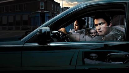 Jimmy McNulty con su compañera Kima, de la serie 'The Wire'