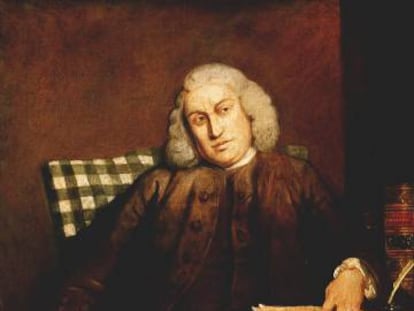 Retrato de Samuel Johnson realizado por sir Joshua Reynolds. 