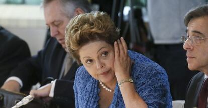A presidenta Dilma Rousseff na C&uacute;pula Brasil UE
 
 