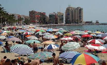 Los Locos beach in Torrevieja (Alicante).