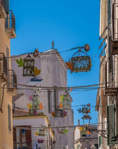 Una calle de Alguer, en la isla italiana de Cerdeña.