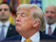 El presidente de EE UU, Donald Trump, en el Despacho Oval.