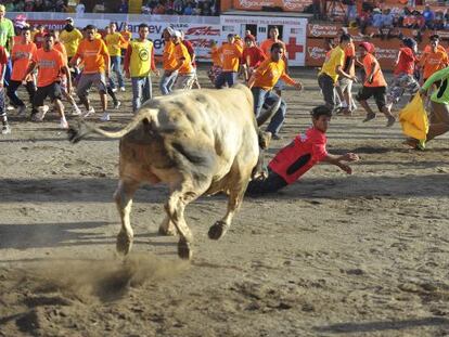 El popular espct&aacute;culo de toros en Costa Rica.