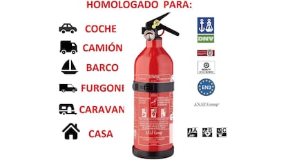 Este es el mejor extintor para el coche que se puede comprar en Amazon