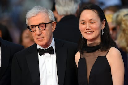 Woody Allen y Soon Yi, en Cannes en 2015.