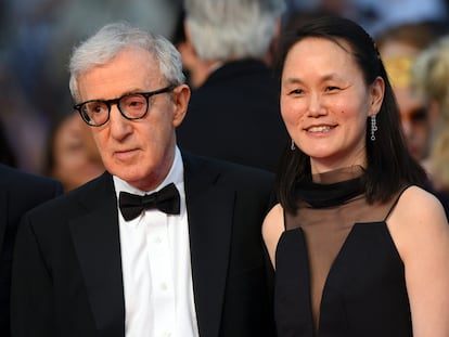 Woody Allen y Soon Yi, en Cannes en 2015.