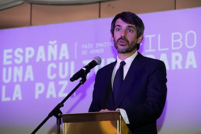Urtasun, hablaba en la inauguración del pabellón de España en la 37 Feria Internacional del Libro de Bogotá, el pasado sábado, 26 de abril.