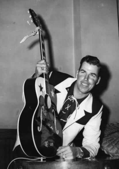 El cantante de 'country' Slim Whitman.