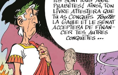 Viñeta del nuevo libro de 'Astérix y Obélix'.