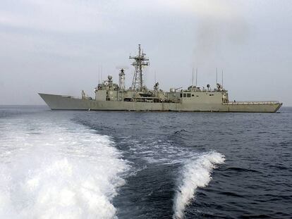 La fragata &#039;Victoria&#039; de la Armada Espa&ntilde;ola en una imagen de 2004