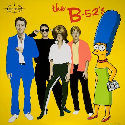 Acrílico sobre lienzo. Inspirado en The B-52's 'The B-52's', Warner Bros Records.