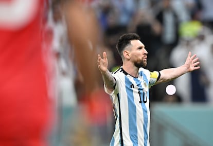 Leo Messi, durante el Mundial de Qatar.