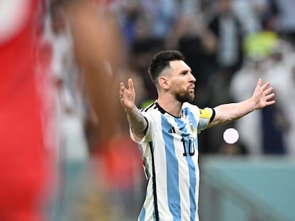 Leo Messi, durante el Mundial de Qatar.
