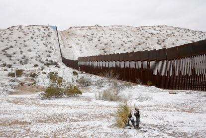 Una vista general de la frontera entre México y Estados Unidos en Ciudad Juárez, en una imagen de febrero de 2020.