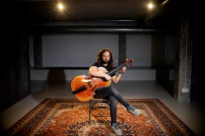 Fahmi Alqhai en su local de ensayo, el pasado 29 de junio en Sevilla.