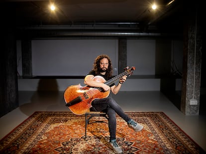 Fahmi Alqhai en su local de ensayo, el pasado 29 de junio en Sevilla.