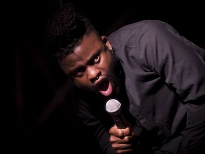 Kayus Bankole, del grupo Young Fathers, en la actuación durante el BAM.