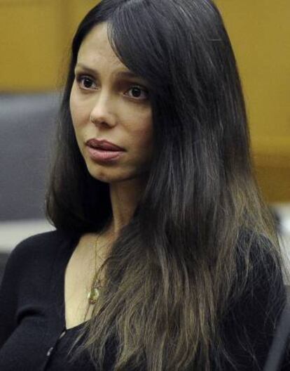 Oksana Grigorieva, en la corte de Los Ángeles durante el jucio por la custodia de su hija con Mel Gibson en 2011.