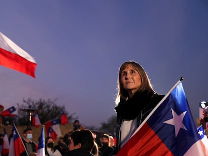 Mitin previo al referéndum constitucional, en Santiago, Chile, en septiembre de 2022.