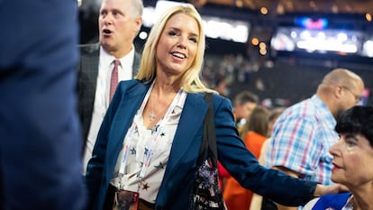 Pam Bondi en la convención republicana en Milwaukee, Wisconsin, en julio de 2024.