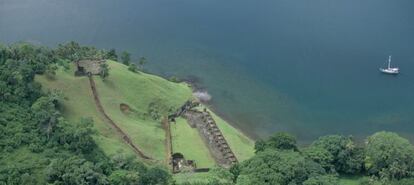 Ruinas coloniales en Portobelo (Panamá).
