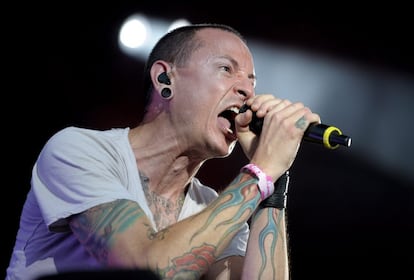 Show do Linkin Park em Landgraaf (Holanda) em 27 de maio de 2012.