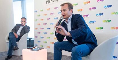 Meinrad Spenger, consejero delegado de MásMóvil, en la presentación de este martes.