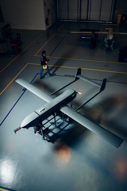 Un dron de clase I, o ligero, de Aertec. El modelo, llamado Tarsis ISTAR, ha sido adquirido por el Ministerio de Defensa.