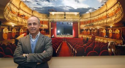 El empresario teatral Enrique Fayos. 