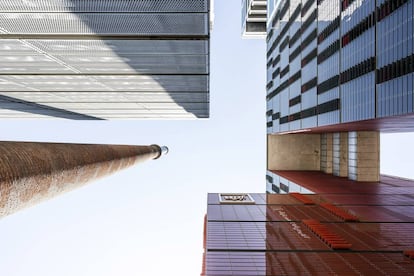 Edificios del campus de Poblenou de la Universidad Pompeu Fabra en Barcelona.