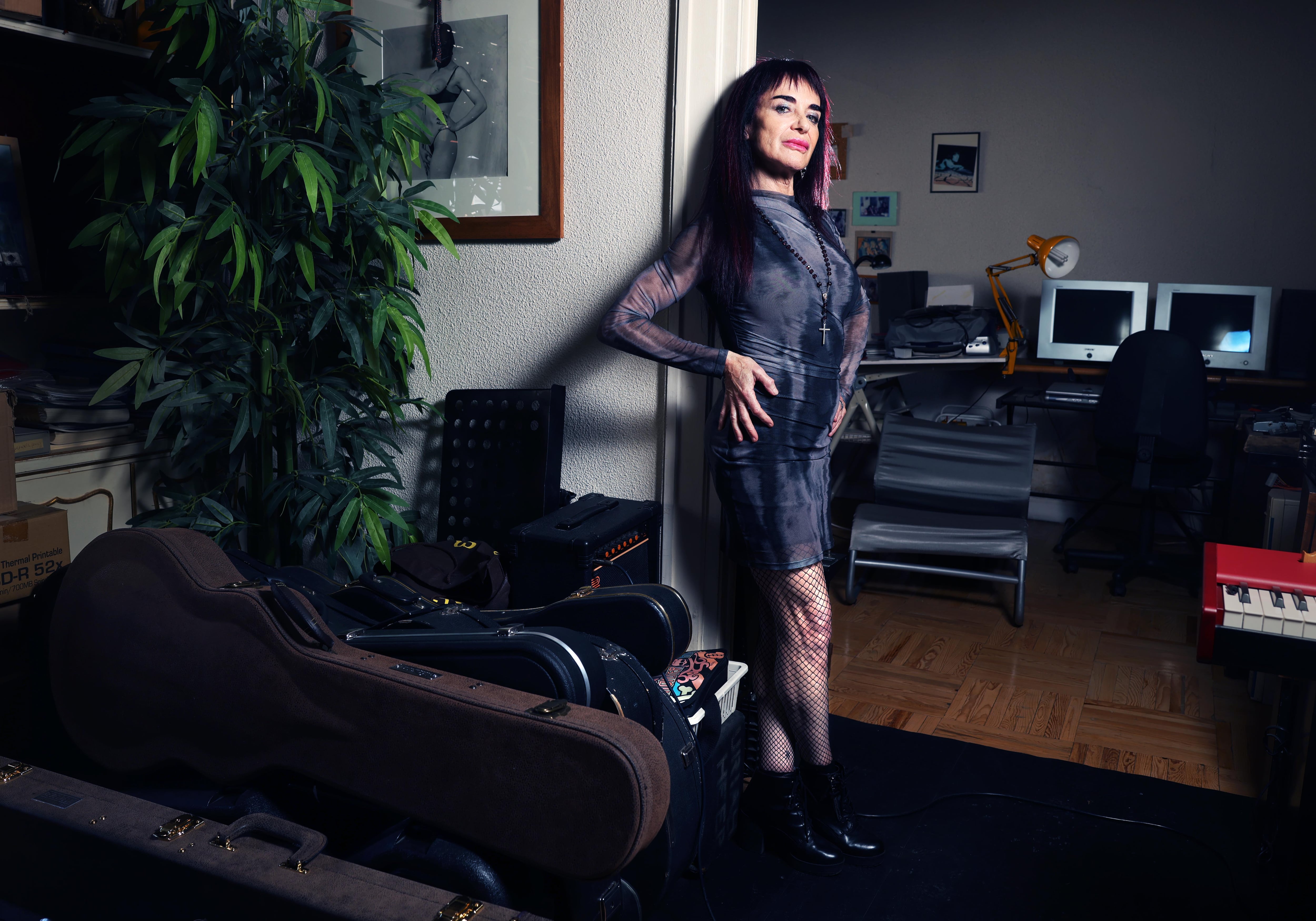 La cantante Ana Curra en su casa de Madrid.