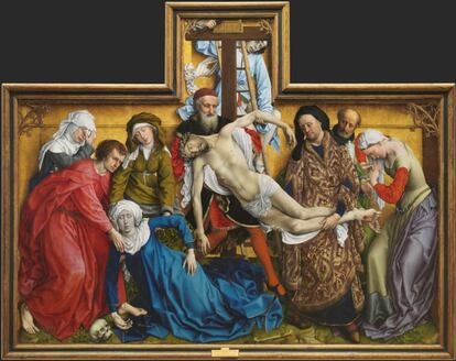 En la esquina inferior derecha de 'El Descendimiento', de Rogier van der Weyden, podemos encontrar la Cariofilada ('Geum urbanum'). En el 'Hortus Sanitatis' (1491), se decía que su raíz, si se colgaba dentro de las casas, hacía huir al mismo demonio. |