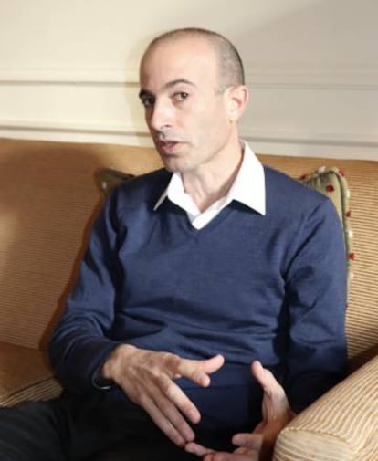 Yuval Noah Harari, durante su entrevista con EL PAÍS