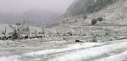 Entorno de Villaluenga del Rosario, el pasado enero.