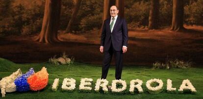 El presidente de Iberdrola, Ignacio Sánchez Galán, en la Junta General de Accionistas celebrada el pasado mes de marzo.