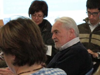 Miguel &Aacute;ngel Mart&iacute;nez, durante un debate sobre Europa en Madrid.