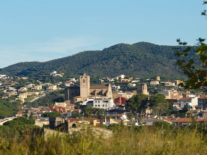 Vista de Calonge, en la comarca gerundense del Baix Empordà.