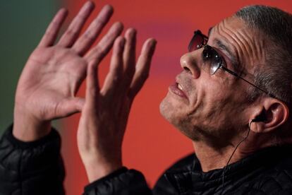 El director franco tunecino Abdellatif Kechiche, durante la rueda de prensa de su 'film' 'Mektoub, My Love: Intermezzo'.