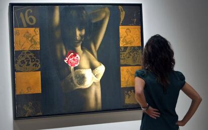 'Senyoret, compre'm este ramillet' (1965), una de las obras de Anzo recién restauradas.