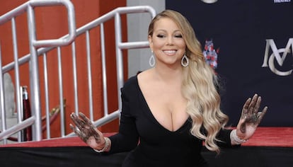 Mariah Carey en un homenaje a su carrera en Los Ángeles.