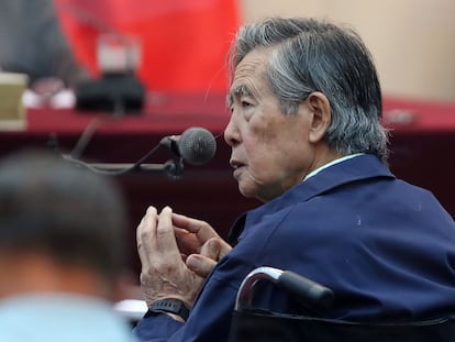 Fotografía de archivo del expresidente peruano Alberto Fujimori el 15 de marzo de 2018 en Lima, Perú