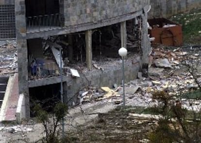 El centro de menores de Zumárraga destruido con explosivos la noche del jueves.