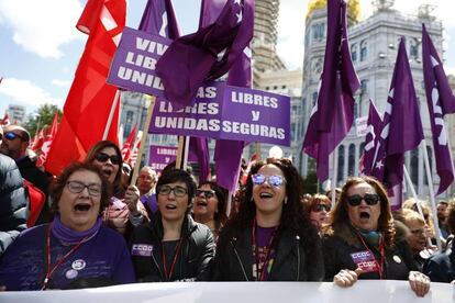 Manifestación Por el Primero de Mayo en Madrid.