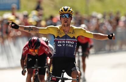 Roglic, por delante de Bernal en la segunda etapa del Tour de l'Ain.